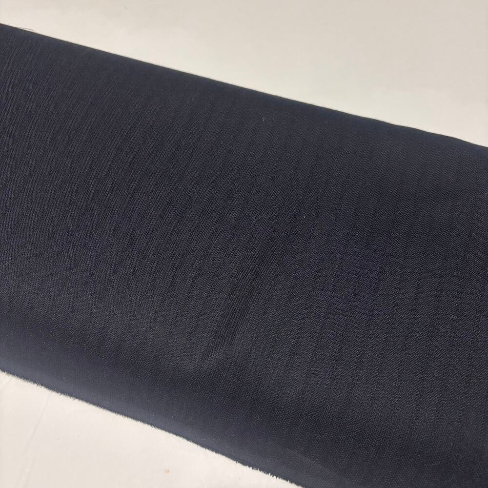 New Yorker Reliance Charcoal Gray Stripe Wool Fabric 60” 15.5 Yds